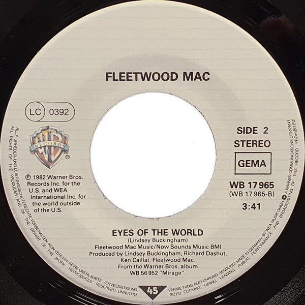 Fleetwood Mac : Hold Me (7", Single)