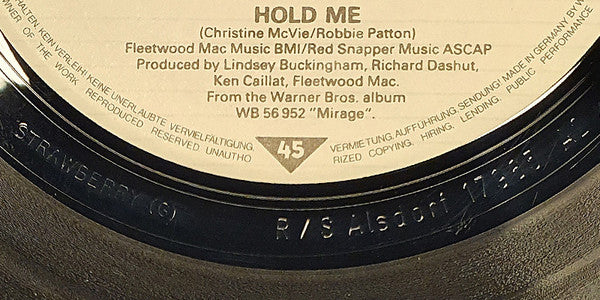 Fleetwood Mac : Hold Me (7", Single)