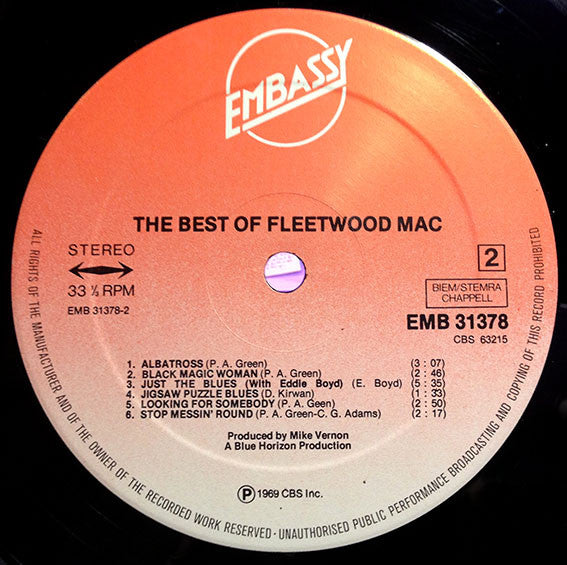 Fleetwood Mac : The Very Best Of Fleetwood Mac (LP, Comp, RE)