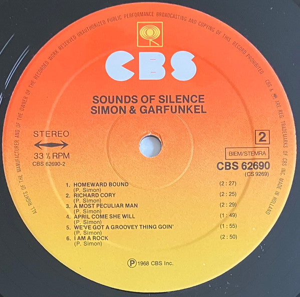 Simon & Garfunkel : Sounds Of Silence (LP, Album, RE)