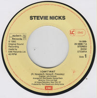 Stevie Nicks : I Can't Wait (7", Single)