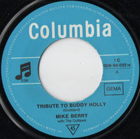 Mike Berry With The Outlaws (3) : Tribute To Buddy Holly (7", Single, Mono, RE)