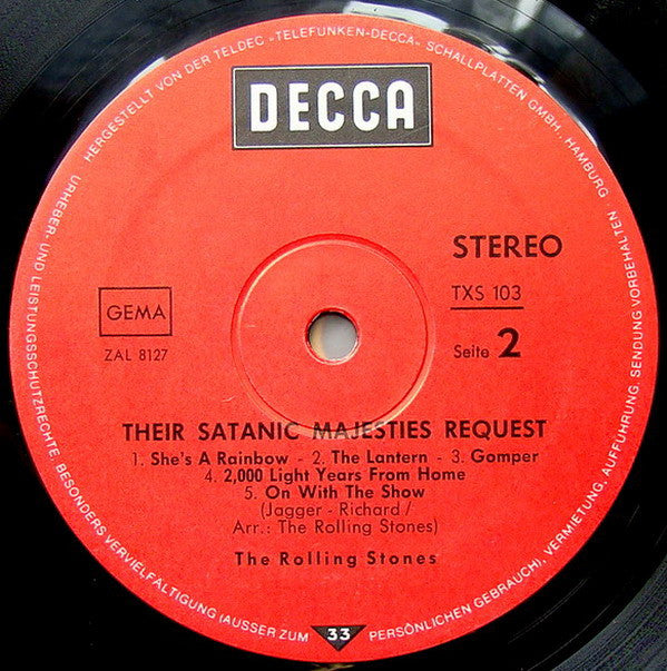 The Rolling Stones : Their Satanic Majesties Request (LP, Album, RE, Gat)