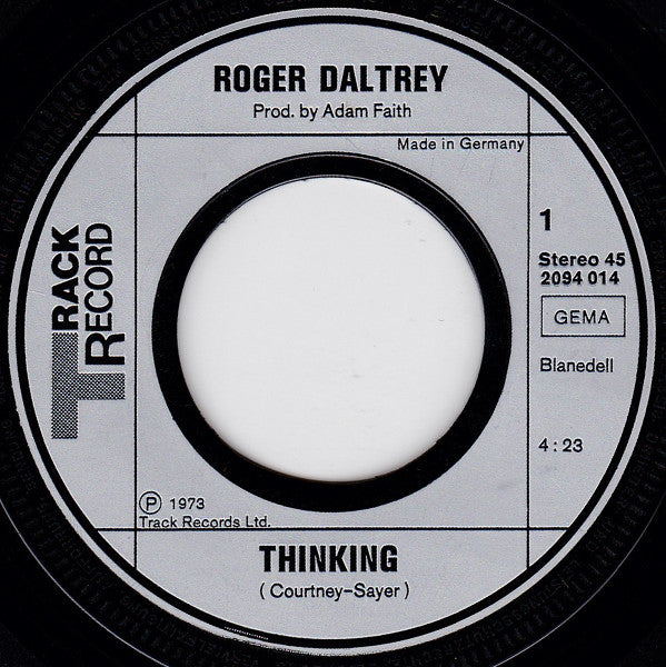 Roger Daltrey : Thinking (7", Single)