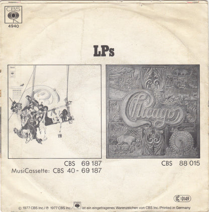 Chicago (2) : Wishing You Were Here (7", Single)