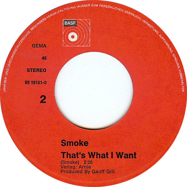 Smoke* : Sugar Man (7", Single)