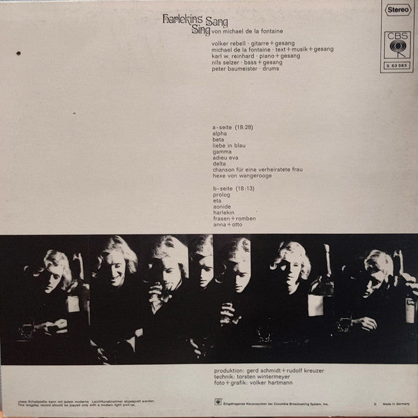 Michael De La Fontaine : Harlekins Sing Sang (LP, Album)