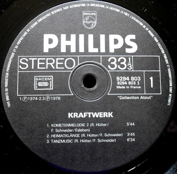 Kraftwerk : Kometenmelodie 2 (LP, Comp)