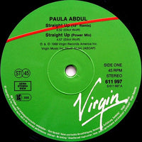 Paula Abdul : Straight Up (12", Single, Gre)