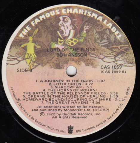 Bo Hansson : Music Inspired By Lord Of The Rings (LP, Album)