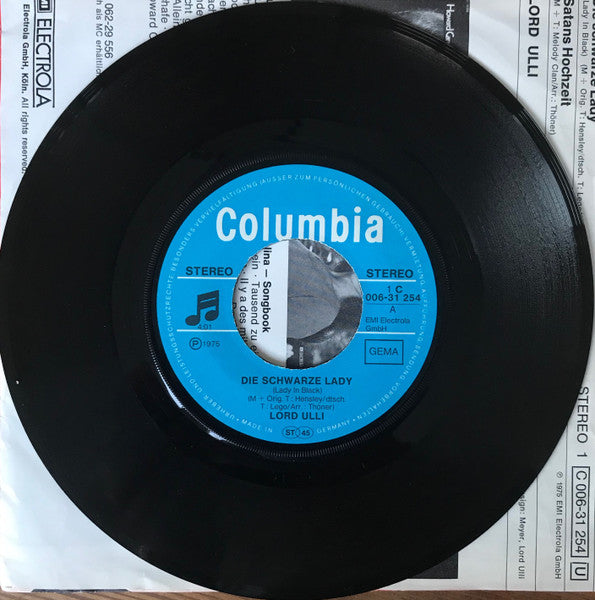 Lord Ulli : Die Schwarze Lady / Satans Hochzeit (7")