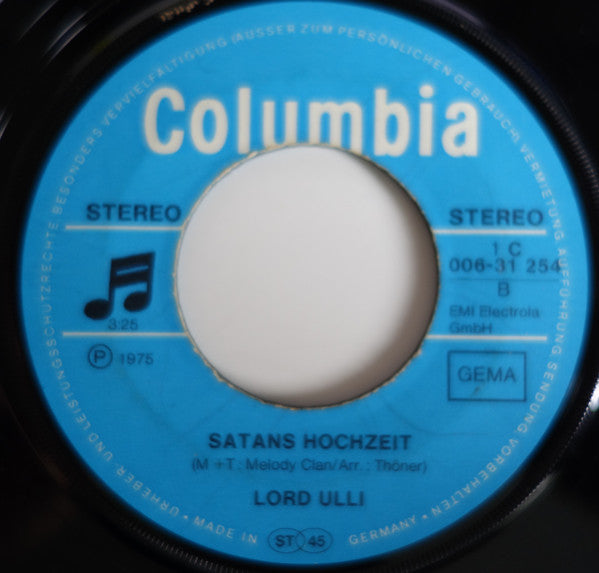 Lord Ulli : Die Schwarze Lady / Satans Hochzeit (7")