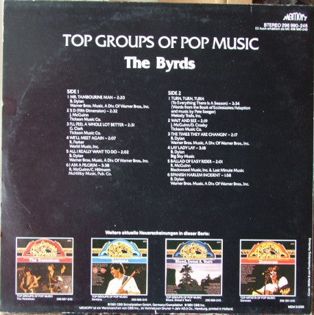 The Byrds : Top Groups Of Pop Music (LP, Comp)