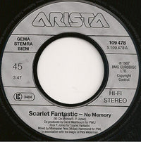 Scarlet Fantastic : No Memory (7", Single)