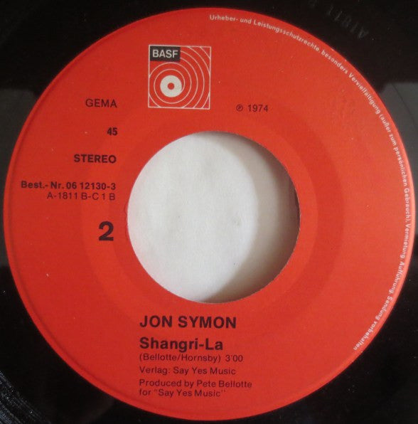 Jon Symon : Mighty Quinn (7", Single)
