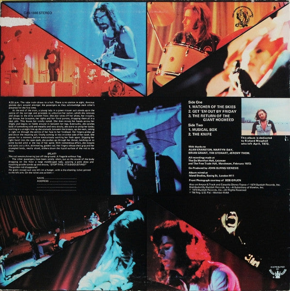 Genesis : Live (LP, Album, Scr)