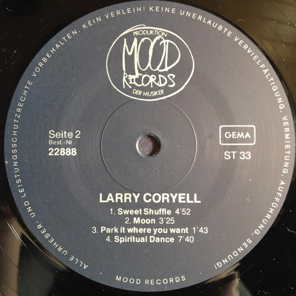 Larry Coryell : Standing Ovation - Solo (LP, Album)