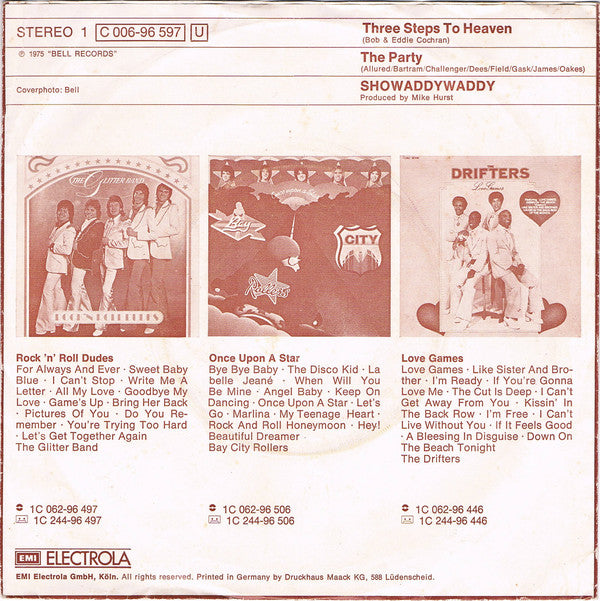 Showaddywaddy : Three Steps To Heaven (7", Single)