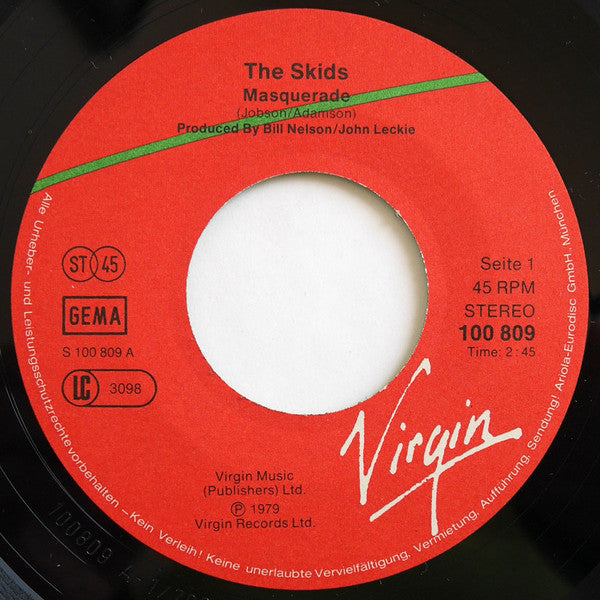 Skids : Masquerade (7", Single)