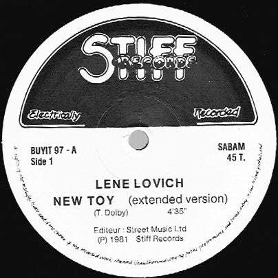 Lene Lovich : New Toy (Ooh-ay-ooh) (Extended Version) (12", Maxi)