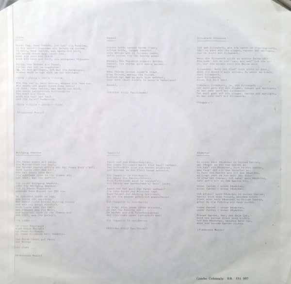 Combo Colossale : Combo Colossale (LP, Album)