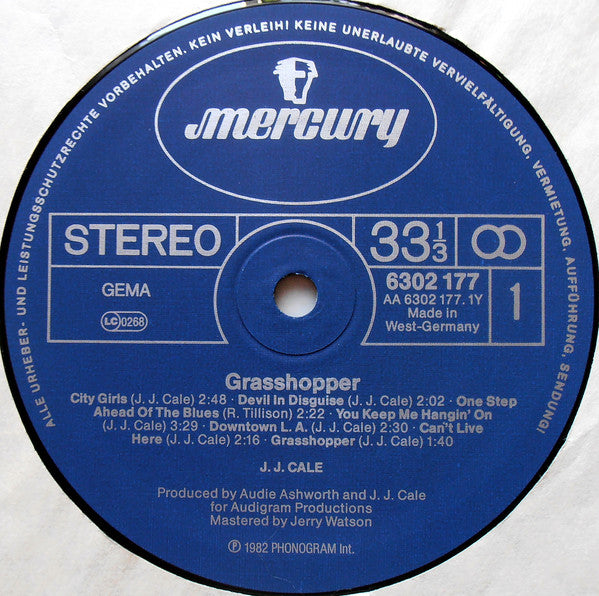 J.J. Cale : Grasshopper (LP, Album)