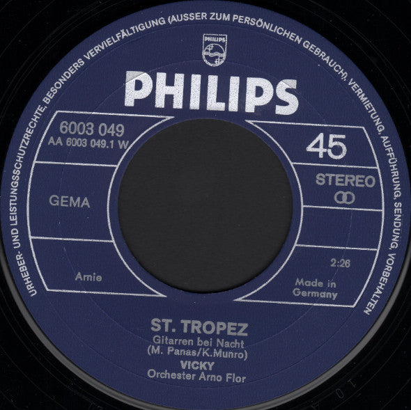 Vicky Leandros : St. Tropez - Gitarren Bei Nacht (7", Single)