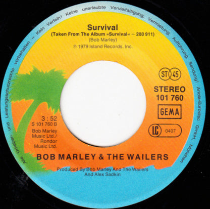 Bob Marley & The Wailers : Zimbabwe (7", Single)