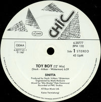 Sinitta : Toy Boy (12", Maxi)