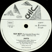 Sinitta : Toy Boy (12", Maxi)