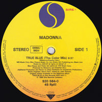 Madonna : True Blue (12", Maxi)