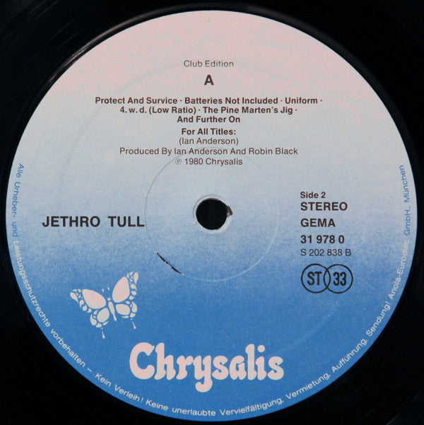Jethro Tull : A (LP, Album, Club)