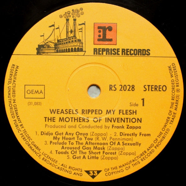 The Mothers Of Invention* : Weasels Ripped My Flesh (LP, Album)