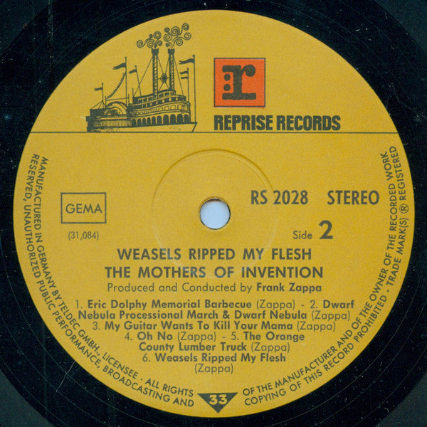 The Mothers Of Invention* : Weasels Ripped My Flesh (LP, Album)