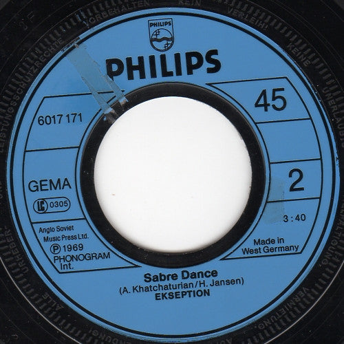 Ekseption : The 5th / Sabre Dance (7", Single, RE)