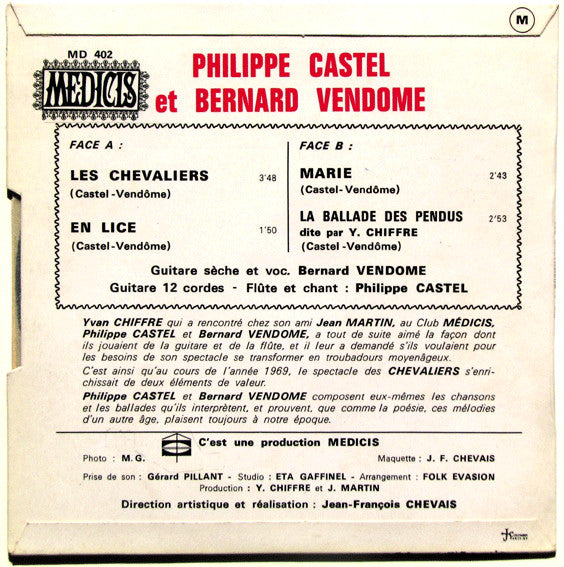 Castel & Vendome : Les Chevaliers (7", EP)