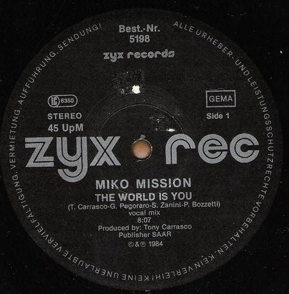 Miko Mission : The World Is You (12")