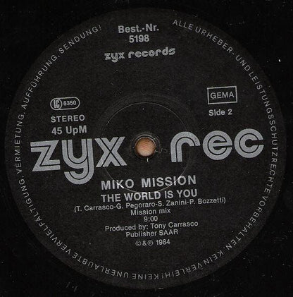 Miko Mission : The World Is You (12")