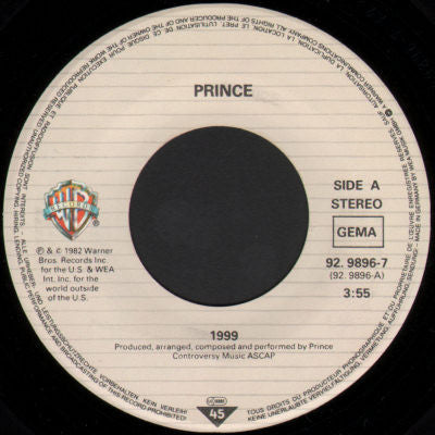 Prince : 1999 (7", Single)