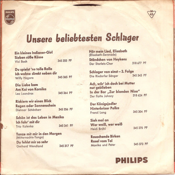 Die Ricky-Boys* : Laß Den Lippenstift Zu Haus (7", Single, Mono)