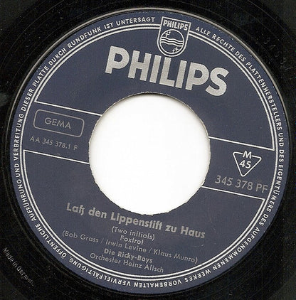 Die Ricky-Boys* : Laß Den Lippenstift Zu Haus (7", Single, Mono)