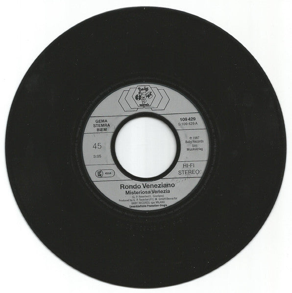 Rondò Veneziano : Misteriosa Venezia / Fiaba Antica (1a Parte) (7", Single, Promo)