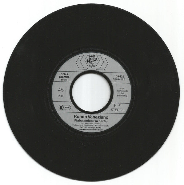 Rondò Veneziano : Misteriosa Venezia / Fiaba Antica (1a Parte) (7", Single, Promo)