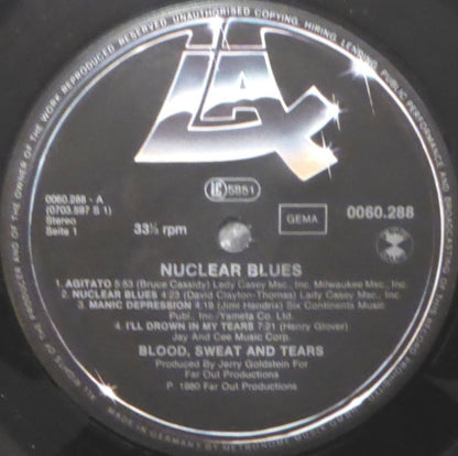 Blood Sweat & Tears* feat. David Clayton Thomas* : Nuclear Blues (LP, Album)