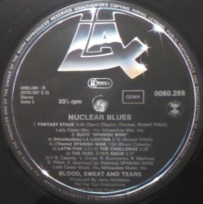 Blood Sweat & Tears* feat. David Clayton Thomas* : Nuclear Blues (LP, Album)