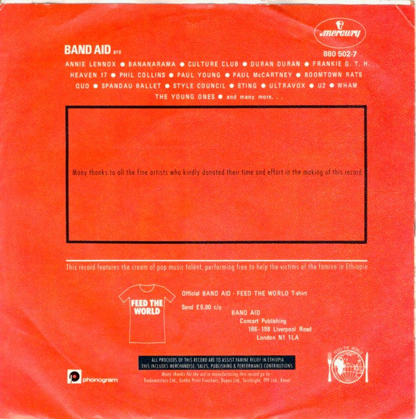 Band Aid : Do They Know It's Christmas? (7", Single)