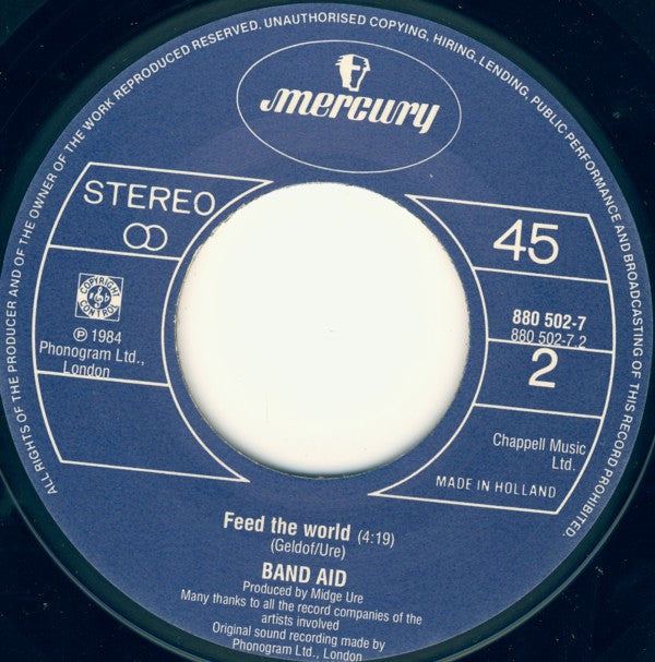 Band Aid : Do They Know It's Christmas? (7", Single)