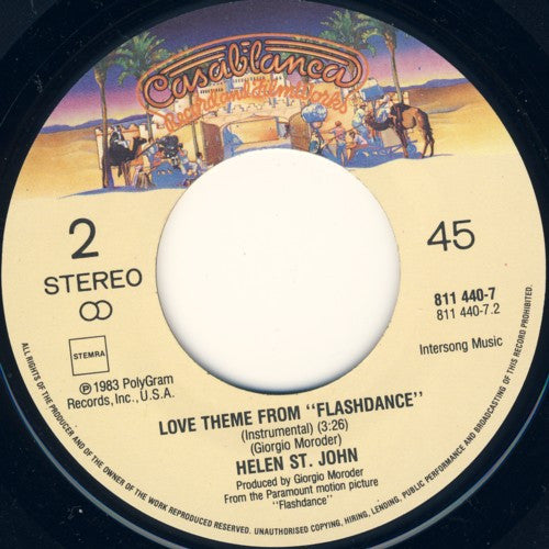 Irene Cara : Flashdance... What A Feeling (7", Single)