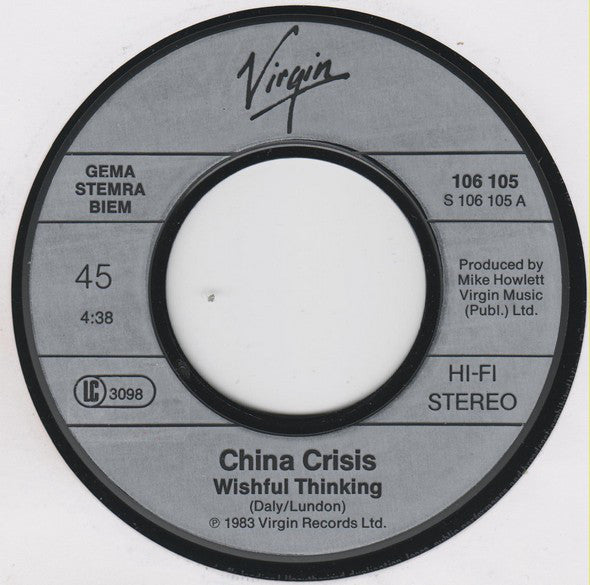 China Crisis : Wishful Thinking (7", Single)
