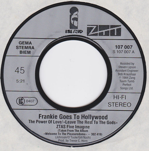 Frankie Goes To Hollywood : The Power Of Love (7", Single)